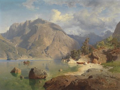 Gebirgssee von August Wilhelm Leu